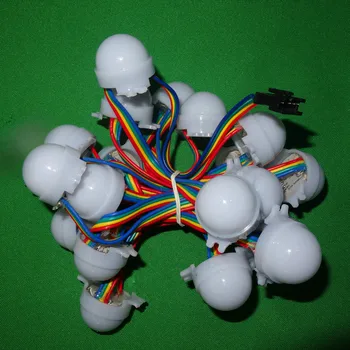 

30mm diameter;IP68;12V;WS2801;addressable led smart module;0.72W;RGB full color;milky cover