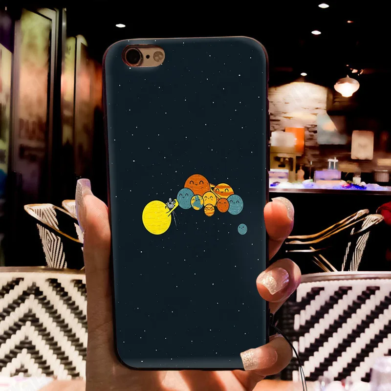 MaiYaCa Saturn Saturnus Planets of Solar System Phone Accessories Case for Apple iPhone 8 7 6 6S Plus X 5 5S SE 5C Cellphones