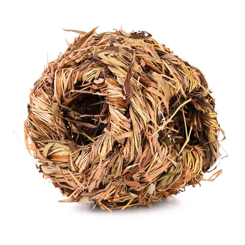 New Shellhard Pet Grass House Natural Small Pet Snooze Nest Bed Cabin Cave Hamster Guinea Pig Chinchilla Winter Warm Cage