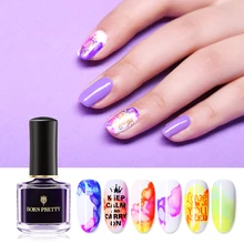 BORN PRETTY 6 мл Лак для ногтей акварельный лак с чернилами градиентный лак для ногтей цветная синяя фиолетовая для украшения ногтей лак