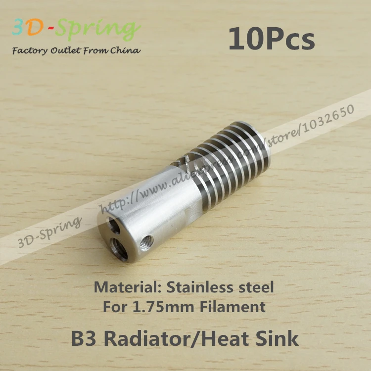 

10Pcs B3 Radiator Remote&Short range Mini Heat Sink All-Metal Stainless steel 1.75mm Filament High Temperature More than 300C