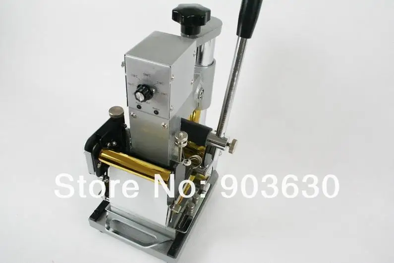 High Quality! 220V/110V Manual Gold Hot Foil Stamping Machine Tipper Machine,Card Tipper for Leather, PVC Card +2FREE FOIL PAPER