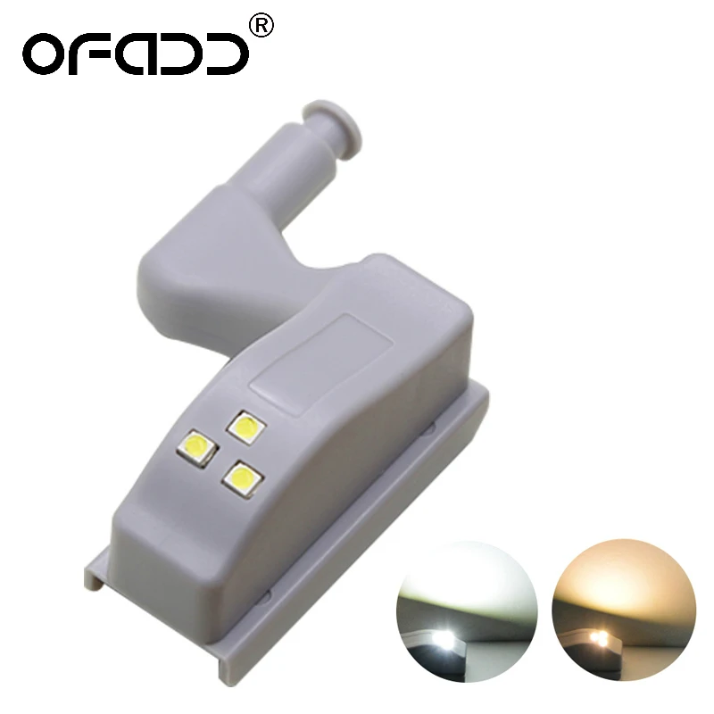 

Ofadd Led Light Under Cabinet Wardrobe Light Sensor Armario Inner Hinge Lamp For Cupboard Closet Kitchen Bedroom Led Bulb