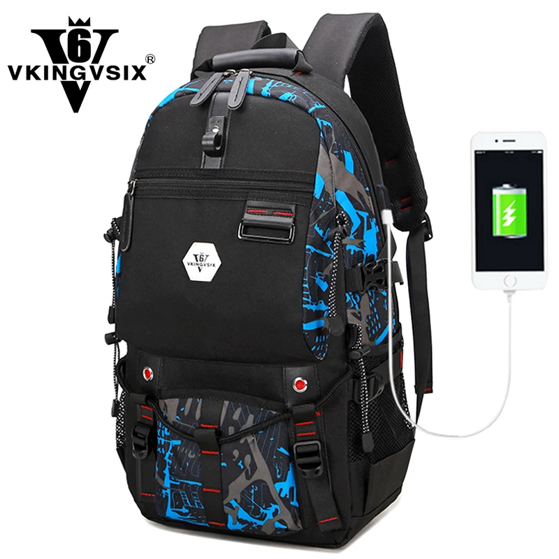 New design USB Waterproof backpack Men 15.6 inches laptop backpack 4 color select Travel Bag 2018 school bag back pack mochila