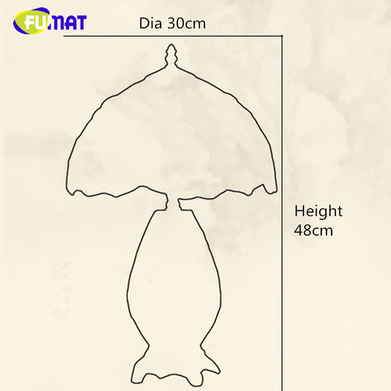 FUMAT Европейский стиль настольная лампа для гостиной Pastroal креативные витражные настольные лампы Стрекоза абажур прикроватные настольные лампы