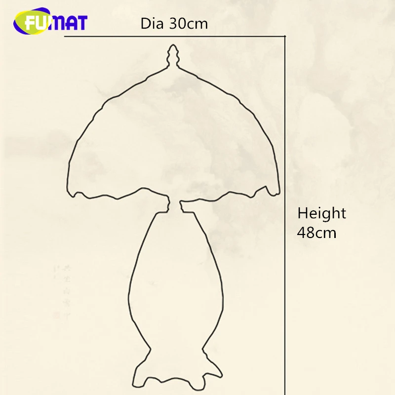 Настольная лампа FUMAT в европейском стиле креативный витражный светильник