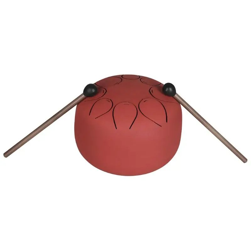 

Mini Steel Tongue Drum with Mallet Bag 5 Inch 8 Tone for Meditation Yoga Zen