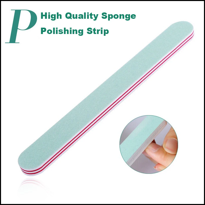 

2016 NEW High Quality PVC Bendable Polish Nail File Buffer Sponge Manicure File Tool Designs Tofu Article Polishing File Z02