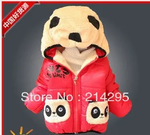 Children's clothing wholesale 2013 new winter double bear children pocket add flocking cotton-padded jacket private cotton coat | Мать и