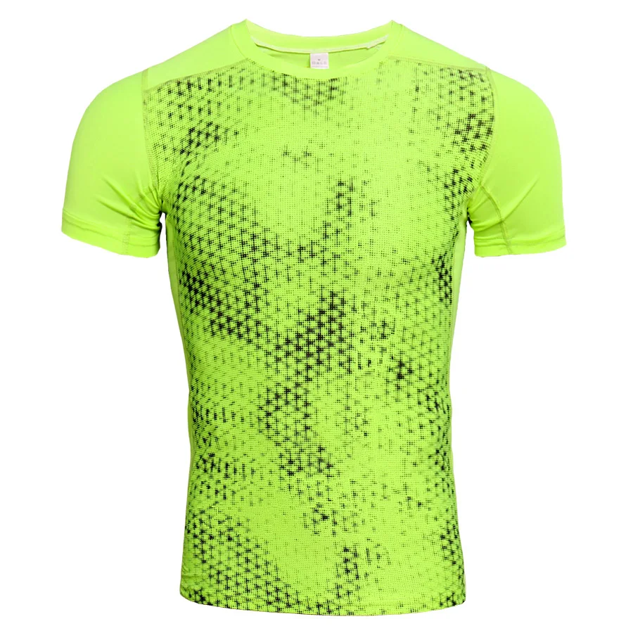 Brand Running Shirt Men Compression Tights Men's Short Sleeve T-Shirts Quick Dry Sport Jersey Gym Fitness Top Mens Rashgard Camo