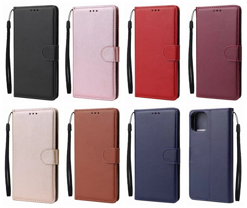 Простой Кожаный чехол кошелек для Samsung NOTE 10 NOTE10 PRO A60 M40 Iphone 5 8 2019 Роскошный