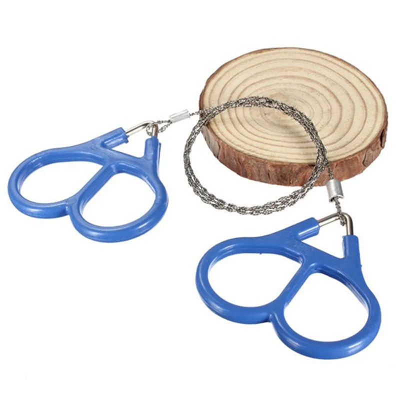 Outdoor Plastic Steel Wire Saw Ring Scroll Travel Camping Emergency Survival Gear Climbing Hand Tool