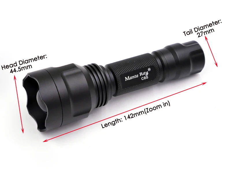 Zoom C8s черный УФ 365nm светодиодный светильник-вспышка manta ray, nichia 365UV в стороне, УФ-светильник OP отражатель, флуоресцентный агент обнаружения