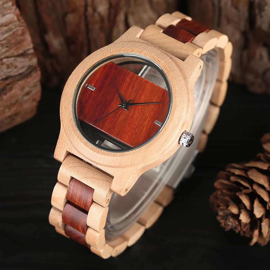 Top Luxury Full Bamboo Wood Quartz Watch Mens Hollow Analog Handmade Bracelet Sports Wristwatch Male Simple reloj de hombre 2017 2018 Gifts (21)