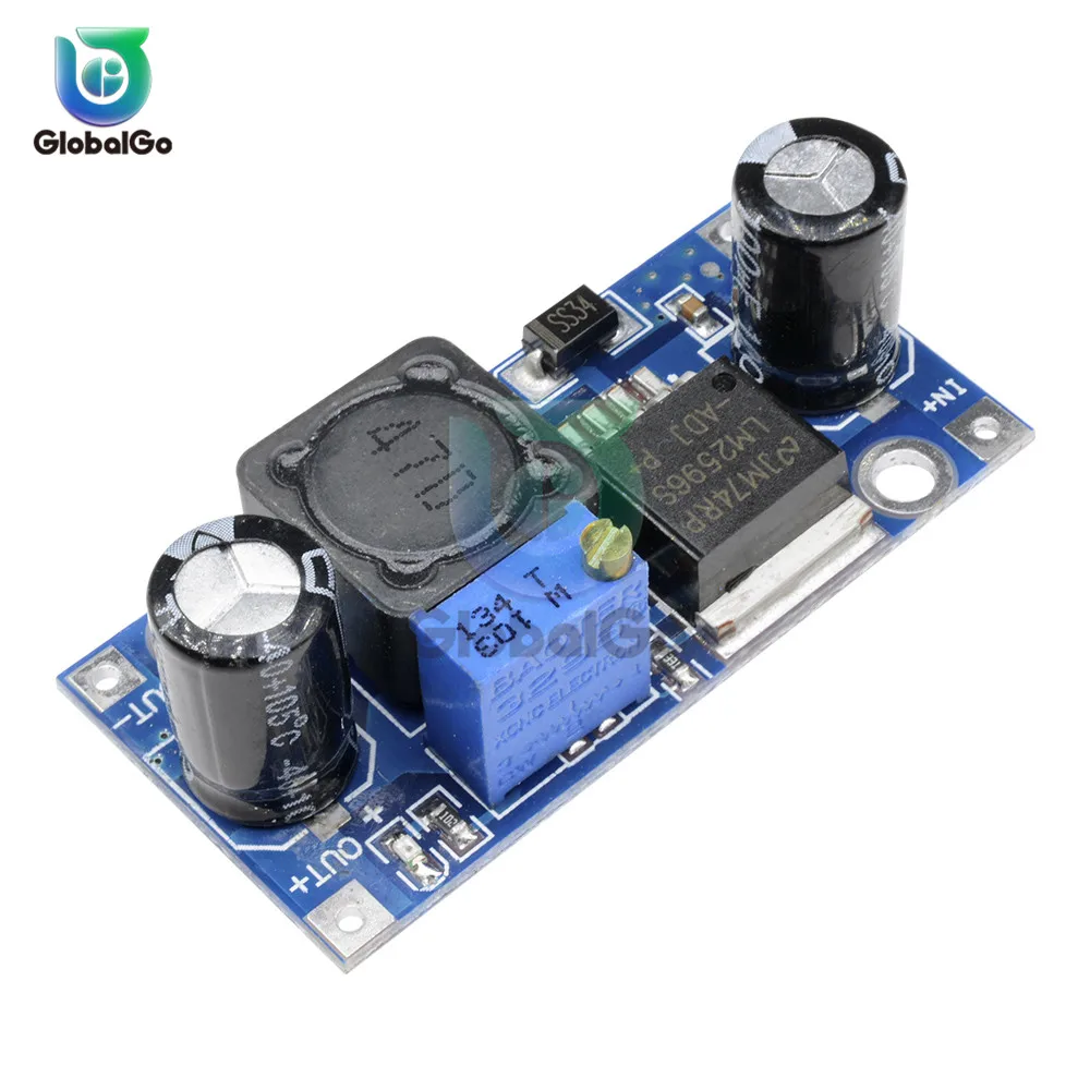 LM2596S DC-DC Buck Step-down Converter Volt Regulator Module DC 5V//12V 3A Output