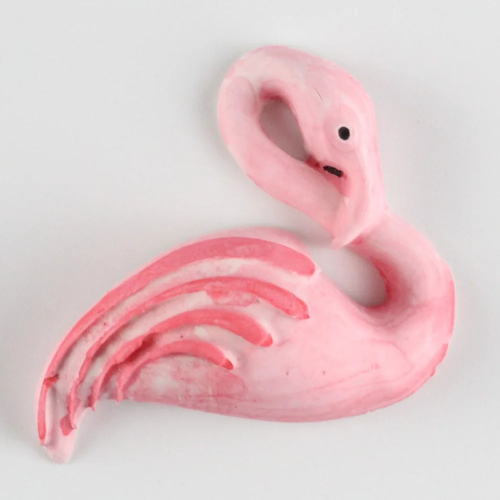 Милый Фламинго Форма помадка силиконовые формы для кухни шоколад для выпечки Кондитерские конфеты глина делая кекс кружева украшения инструменты