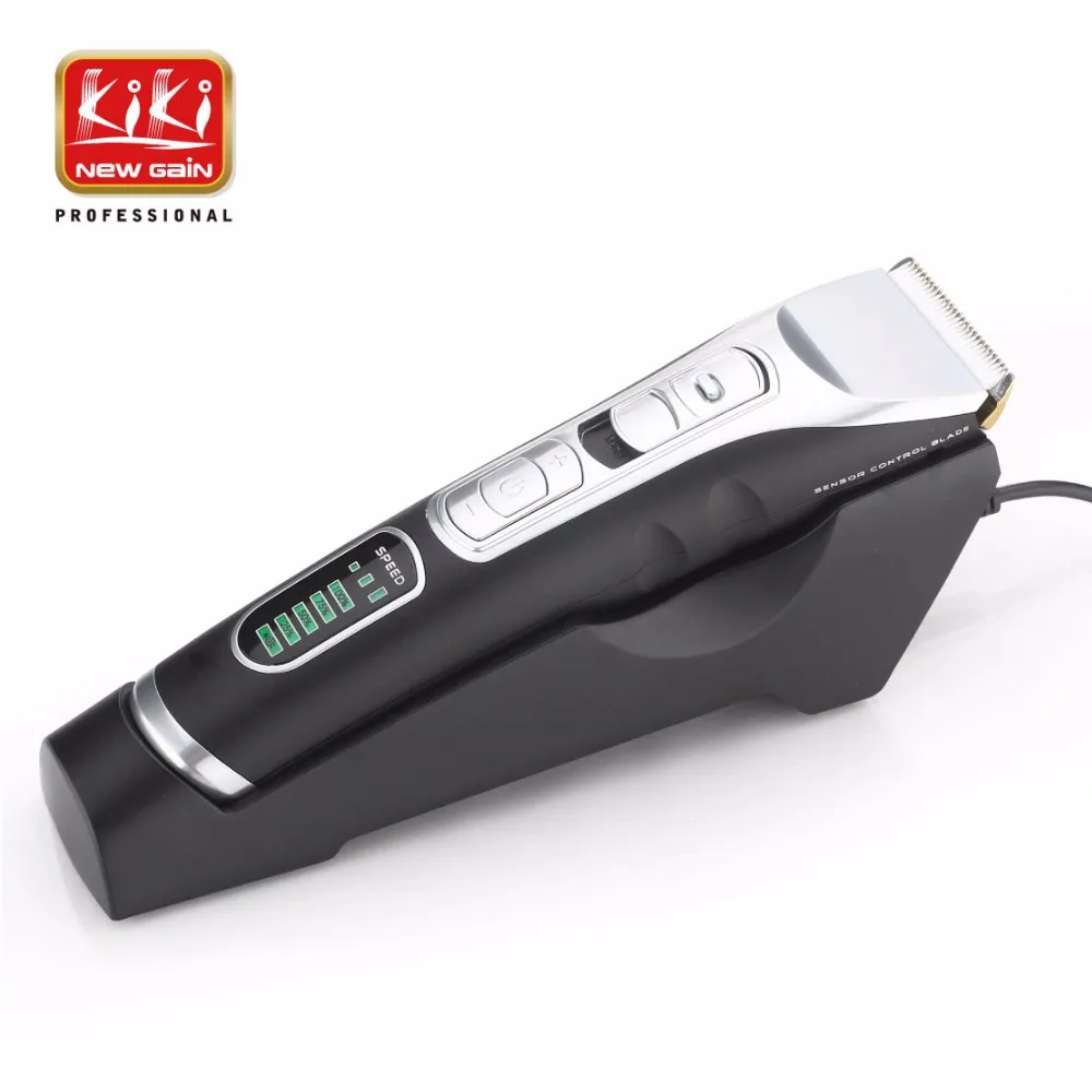 

KIKI Rechargeable Hair Clipper Zinc-plated titanium NI-MH battery professional Hair Trimmer 5 LED+SPEED CONTROL