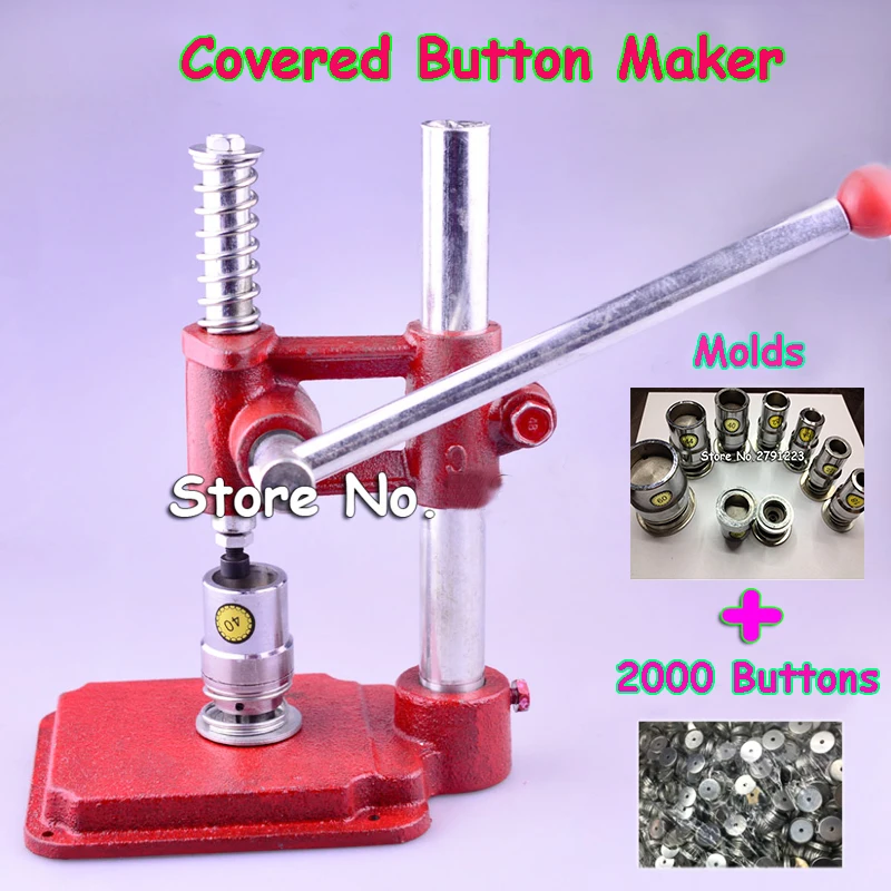 

Fabric covered button maker machines KIT for Various sizes in round and other shape 2000PCS buttons
