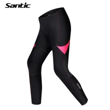 Santic Зимние флисовые теплые женские Мягкие штаны для велоспорта длинные Mtb штаны для спуска с горы теплые велошорты Горные штаны для велоспорта