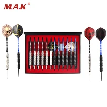 12 шт./упак. высокое качество прямой игла Дартс с Алюминий желтый/белый шест Киль модель костюма для Дартс для помещений игра