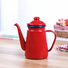 1.1L эмалированный кофейник ручной чайник индукционная плита газовая плита Универсальная