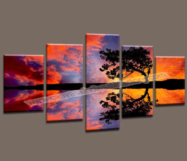 Home Decor Canvas 5 Piece Canvas Art Print Artwork Modern Painting Wall