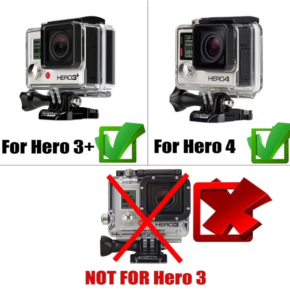 Для GoPro BacPac ЖК-дисплей монитор для Gopro Hero 3+ 4 Bacpac ЖК-экран+ чехол на заднюю дверь водонепроницаемый корпус крышка аксессуары