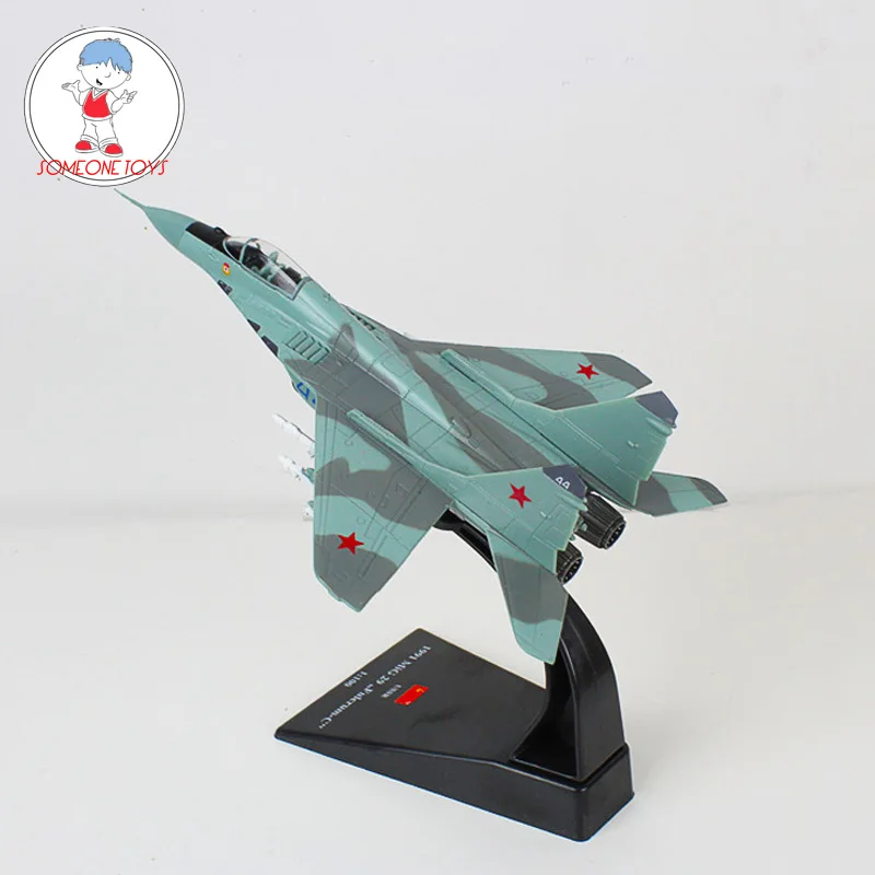

AMER 1/100 Scale Military Model Toys Russia MIG-29 Fighter Diecast Metal Plane Model Toy For Collection/Gift/Decoration