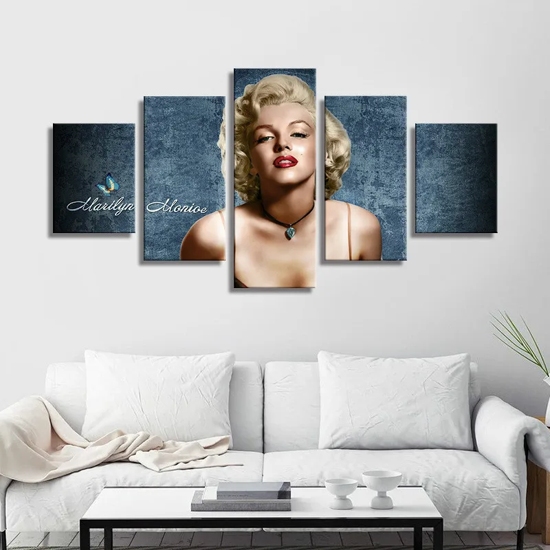 Marilyn Monroe Poster Wall Art Canvas Painting Nordic Pictures for Living Room Decor Mural Decoration Picture Print | Дом и сад