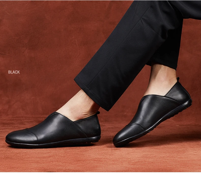 Ramialali/Мужская обувь для вождения ручной работы; итальянские мокасины; удобная обувь из натуральной кожи; мужская повседневная обувь высокого качества; большие размеры 36-46