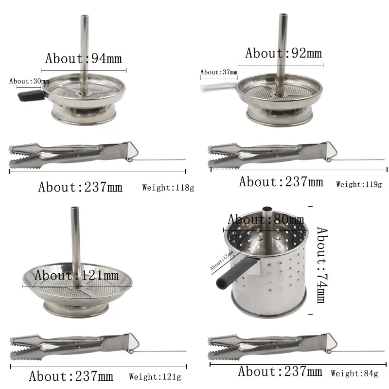 SY металл кальян уголь держатель экрана и кальян уголь Щипцы Пинцет для Шиши Аксессуары Гаджеты