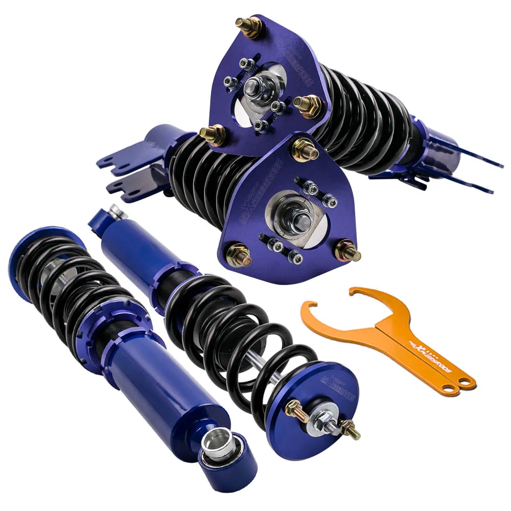 

Adj. Coilover Suspension Shock Strut for nissan S13 Silvia 180 200 240SX CA18DET 89-94 SR20 Camber Height Spring