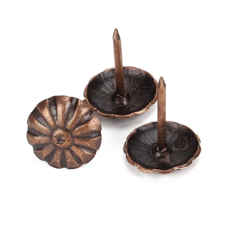 100 pcs Elegant vintage bronze decorative nails for furniturein Nails