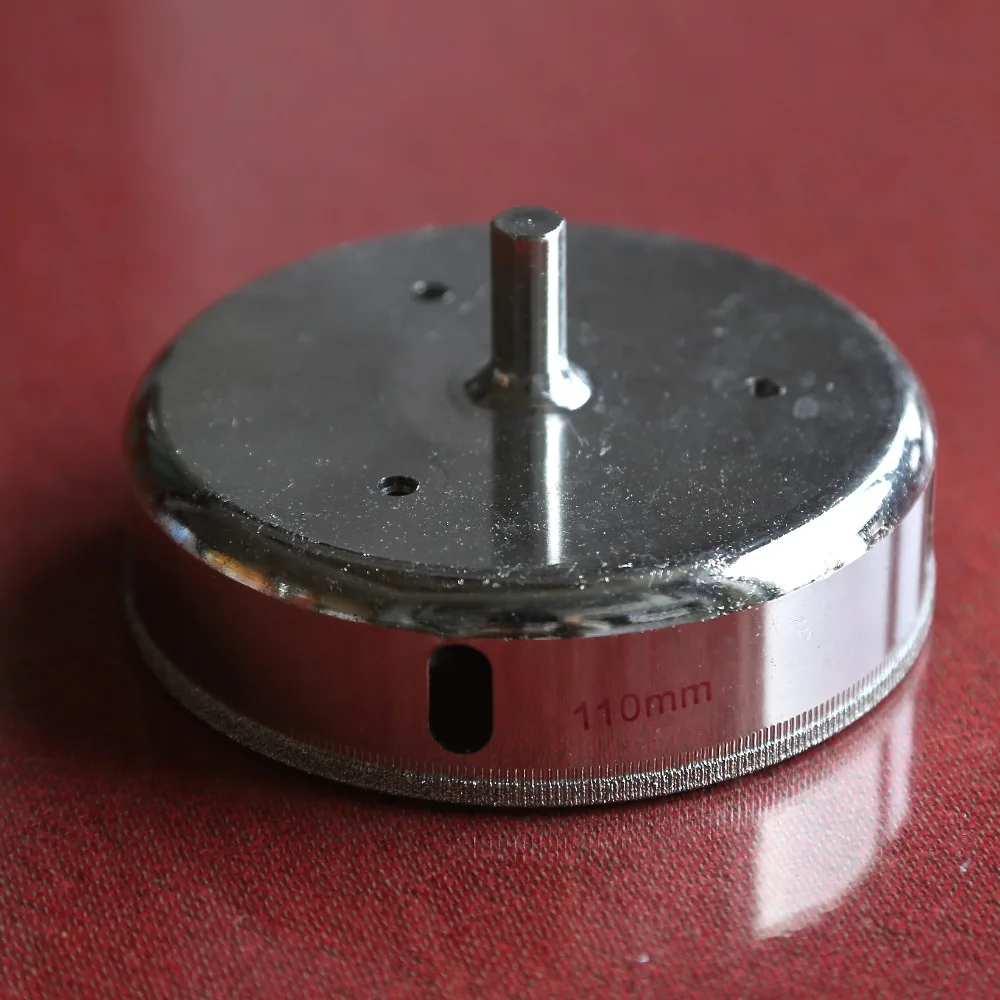 Free shipping of 1PC Home decoration DIY grade 110mm diamond glass hole