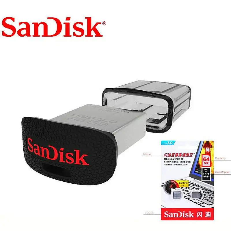 Sandisk Ultra Fit Usb Flash Drive Cz43 8gb 16gb 32gb 64gb150mb/s Mini Pen Drive High Speed Usb Stick Retail - Usb Flash Drives - AliExpress