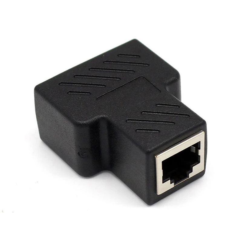 Разветвитель RJ45 1 шт. сетевой адаптер с на 2 портами мама CAT5/CAT 6 LAN Ethernet
