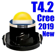 10 шт. T4.2 T4 Cree чип светодиодный Нео Клин приборной панели инструмент кластерный светильник Автомобильная панель Датчик Speedo тире лампы синий красный зеленый желтый
