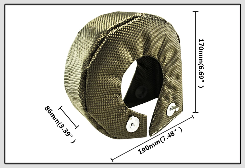 WLR- Полный титан T3 турбо одеяло Турбо тепловой щит подходит: t2 t25 t28 gt28 gt30 gt35 и большинство t3 турбо WLR1303-2T/TBF03