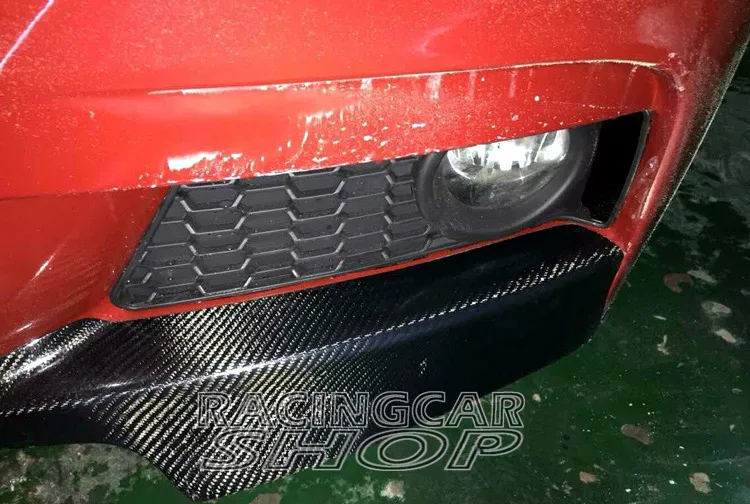 Real Carbon fiber P Style Front Spoiler Splitter for BMW F30 F35 M tech Bumper 2012UP
