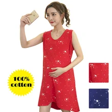 Summer Nightwear Maternity New Dress Nursing Clothes Sleepwear Thin For Pregnant Women Pajamas Cartoon Pyjama Breastfeeding