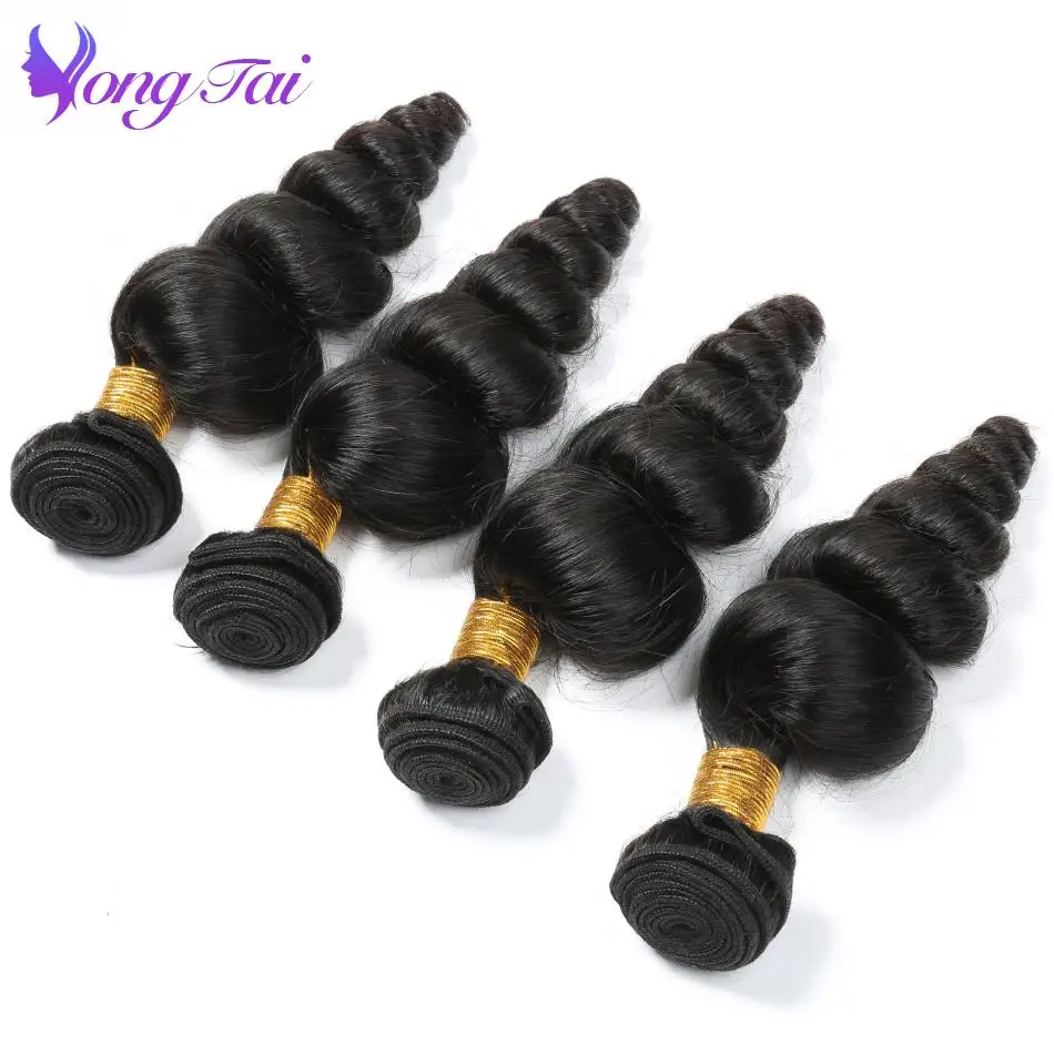 

Yuyongtai Hair Store Mongolian Loose Wave Hair Extensions 100% Remy Human Hair 10 Bundles Natural Color 10-26 Inch