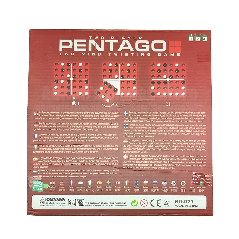 Pentago Шахматная настольная игра Gobang для семьи/паба Бесплатные Gomoku европейские