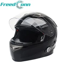 Motorbike Bluetooth Smart Helmet Motorcycle Integral Half Face Built in FM Intercom Device Support 2 Riders