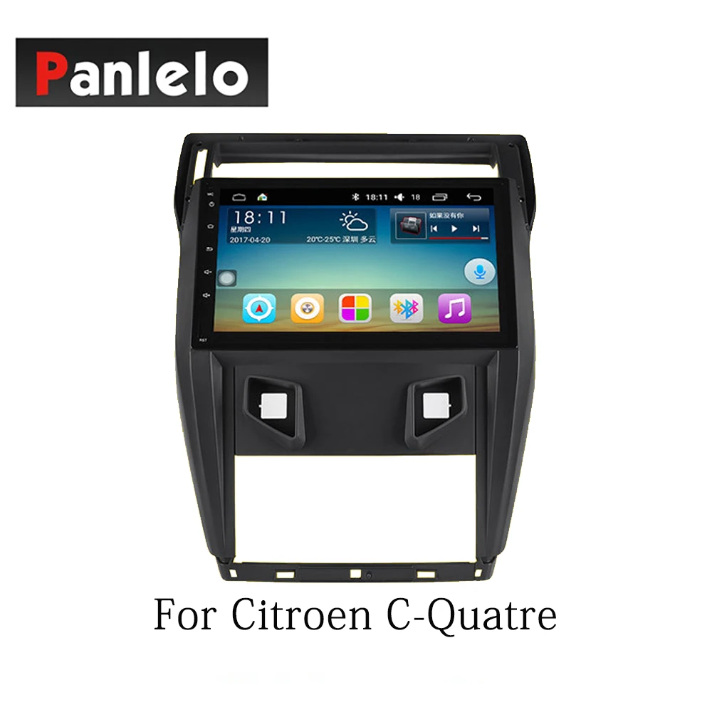 Panlelo Car Stereo Android7.1 2 Din For Citroen Elysee C-Quatre C3XR Peugeot 301 AM/FM GPS Navigation BT Steering Wheel Control