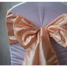 100 шт персиковые тафты салфетки, 100 шт створки и 10 runnersps Свадебные События и вечерние украшения