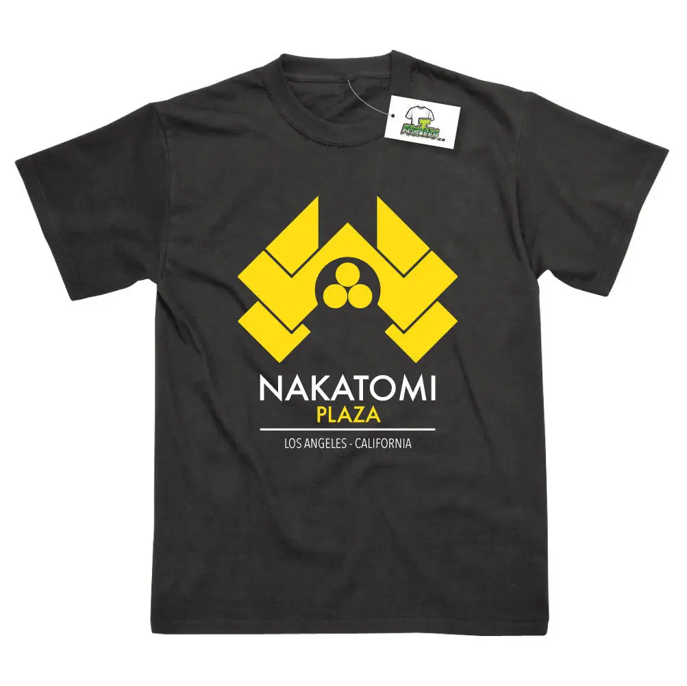 

Nakatomi Plaza Inspired by Die Hard Printed T-Shirt Top Tee 100% Cotton Humor Men Crewneck Tee Shirts Tops Tshirt Homme