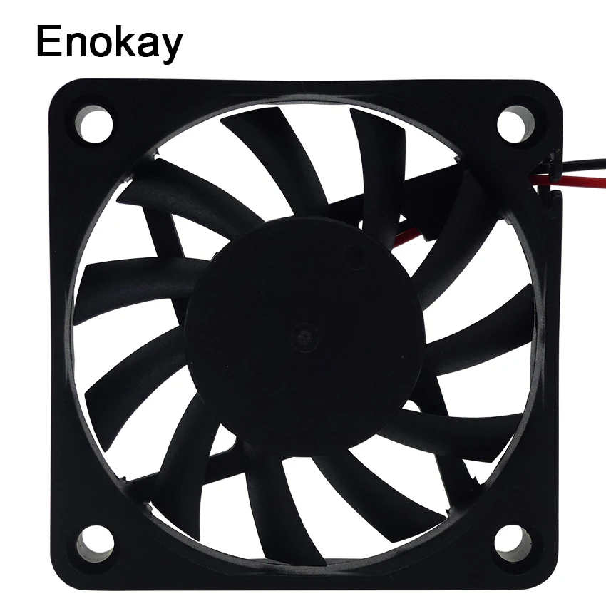 1 шт. Enokay DC 12 В 24 2Pin 60 мм 60x60x10 Мини процессор охлаждения компьютера ПК корпус кулер