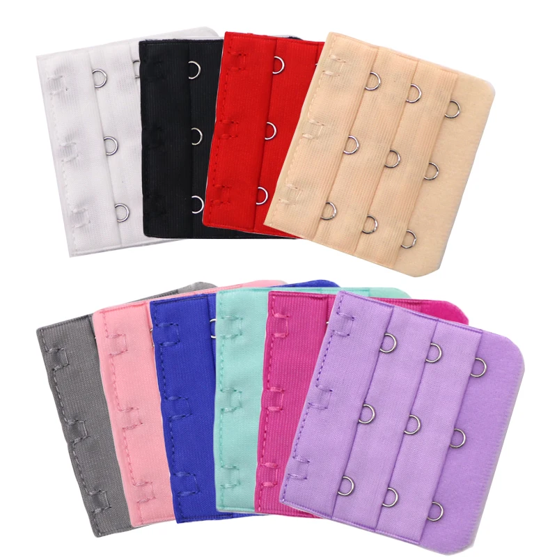

3 PCS Soft Bra Extenders Strap 3 Hooks 3 Rows Women Ajustable Intimates Lengthened Bra Hook Buckle Bra Extension Accessories
