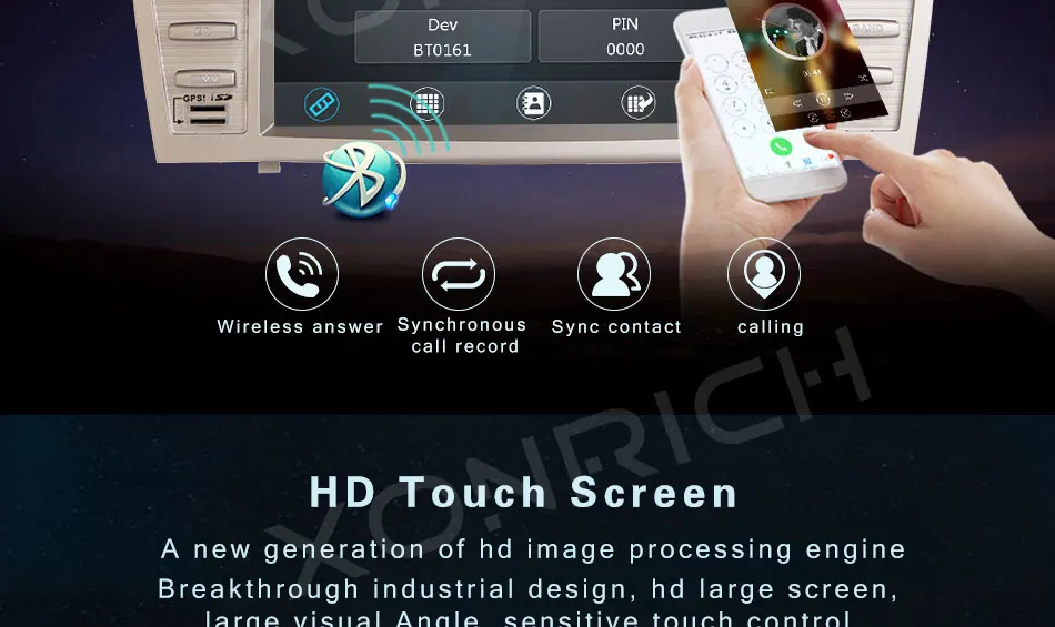 Flash Deal 2 Din Car DVD Multimedia Player For Toyota Camry 2007 2008 2009 2010 2011 Aurion GPS Navigation Head Unit Stereo Radio Audio BT 2