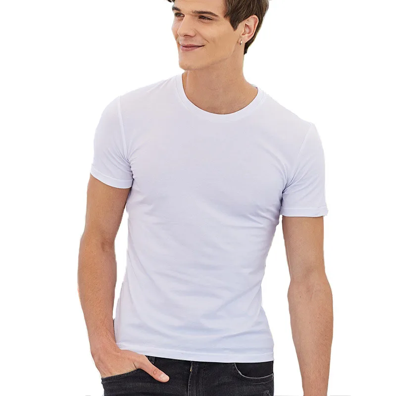 Solid Cotton T Shirt Men Classical Comfortable Summer T shirt Short ...